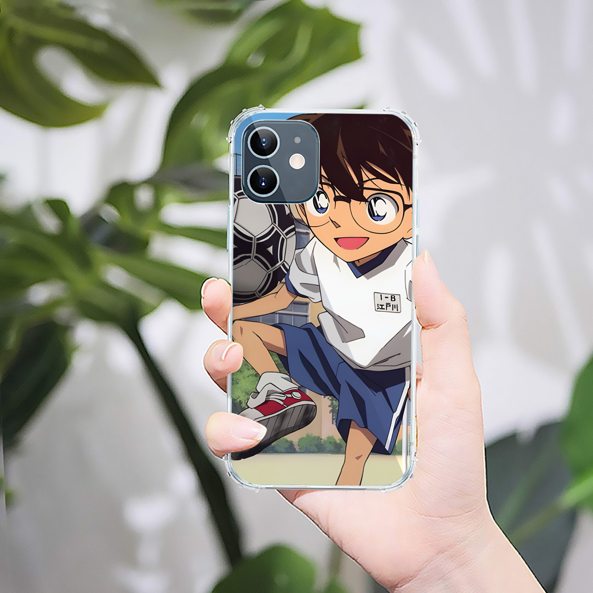 （画像用） 名探偵コナン Detective Conan 【iPhone 12シリーズ対応】透明スマホケース（クリアソフトケース）